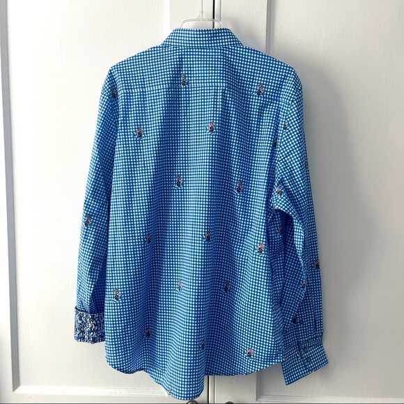 ROBERT GRAHAM MEN'S PIT STOP GINGHAM PINUP GIRLS SPORT SHIRT - Picture 6 of 10